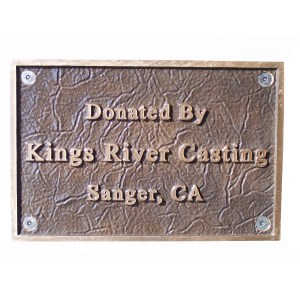 Bronze Plaque